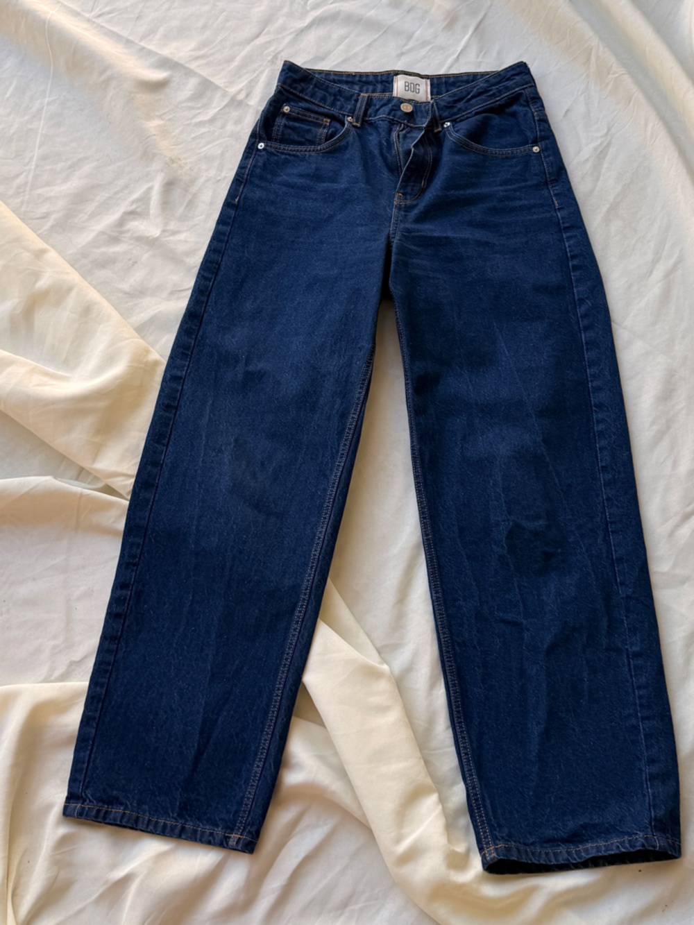BDG Dark Blue High-Rise Baggy Jeans